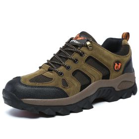 Men's Non-Slip Hunting Trekking Boots (Color: Dark Grey)