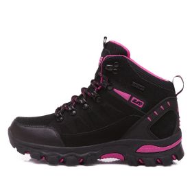 Waterproof Hiking Shoes (Color: black pink)