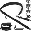 QD Sling 2 Point Sling Quick Adjust Gun Sling with HK Hook Soft Shoulder Pad Sling, Rifle Sling for Hunting Tactical Strap