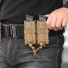 9mm Molle Mag Pouch Open-Top Pistol Mag Pouch Adjustable Mag Pouch Compatible With Various MOLLE Tactical Belts