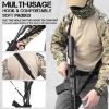 QD Sling 2 Point Sling Quick Adjust Gun Sling with HK Hook Soft Shoulder Pad Sling, Rifle Sling for Hunting Tactical Strap